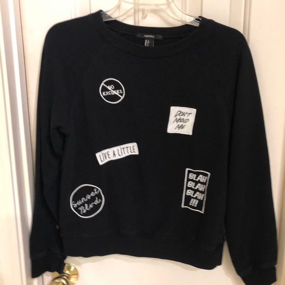 Forever 21 Tops - FREE with purchase: Black Sweatshirt, Size S